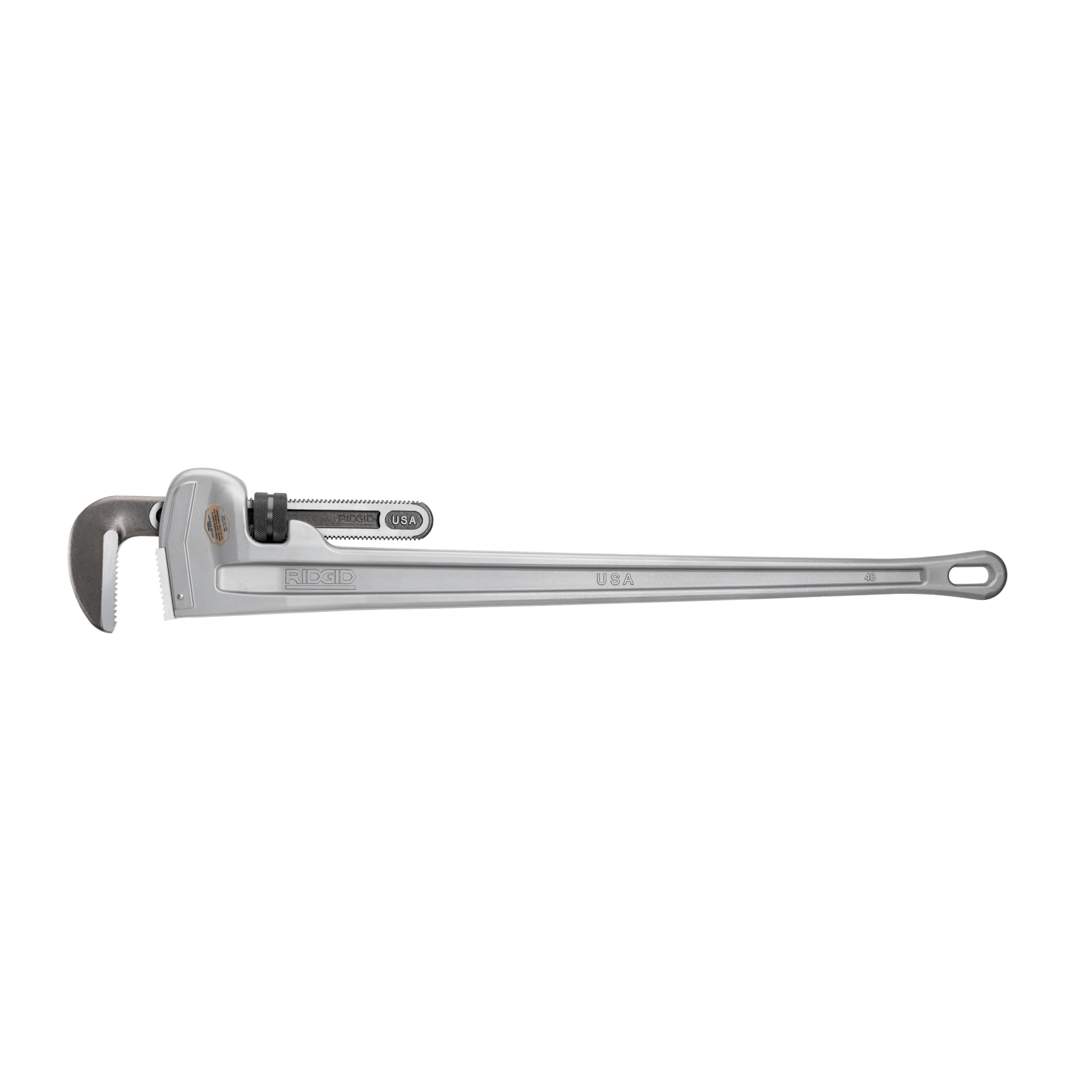 RIDGID 31115 Model 848 Aluminum Straight Pipe Wrench, 48-inch Plumbing Wrench