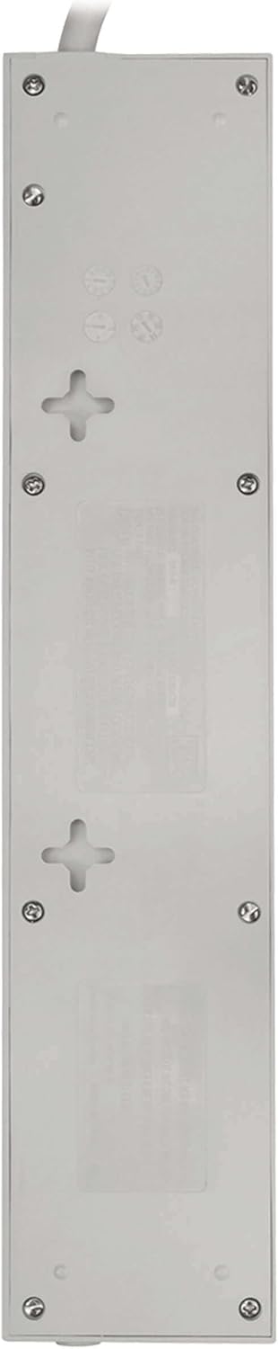 Tripp Lite 8 Outlet Surge Protector Power Strip, 8ft Cord, Right Angle Plug, $35,000 INSURANCE (SK6-6)