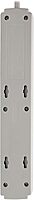 Tripp Lite 6 Outlet Surge Protector Power Strip, Black/Light Gray, 8ft Cord, RJ11, 990 Joules (TLP608TEL)