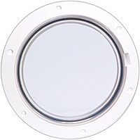 Beckson 6" Clear Center Pry-Out Deck Plate - White