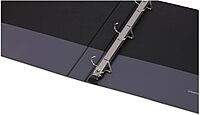 Universal 30711 Push-Open Deluxe Plus D-Ring View Binder, 1-Inch Capacity, 8-1/2 x 11, Black