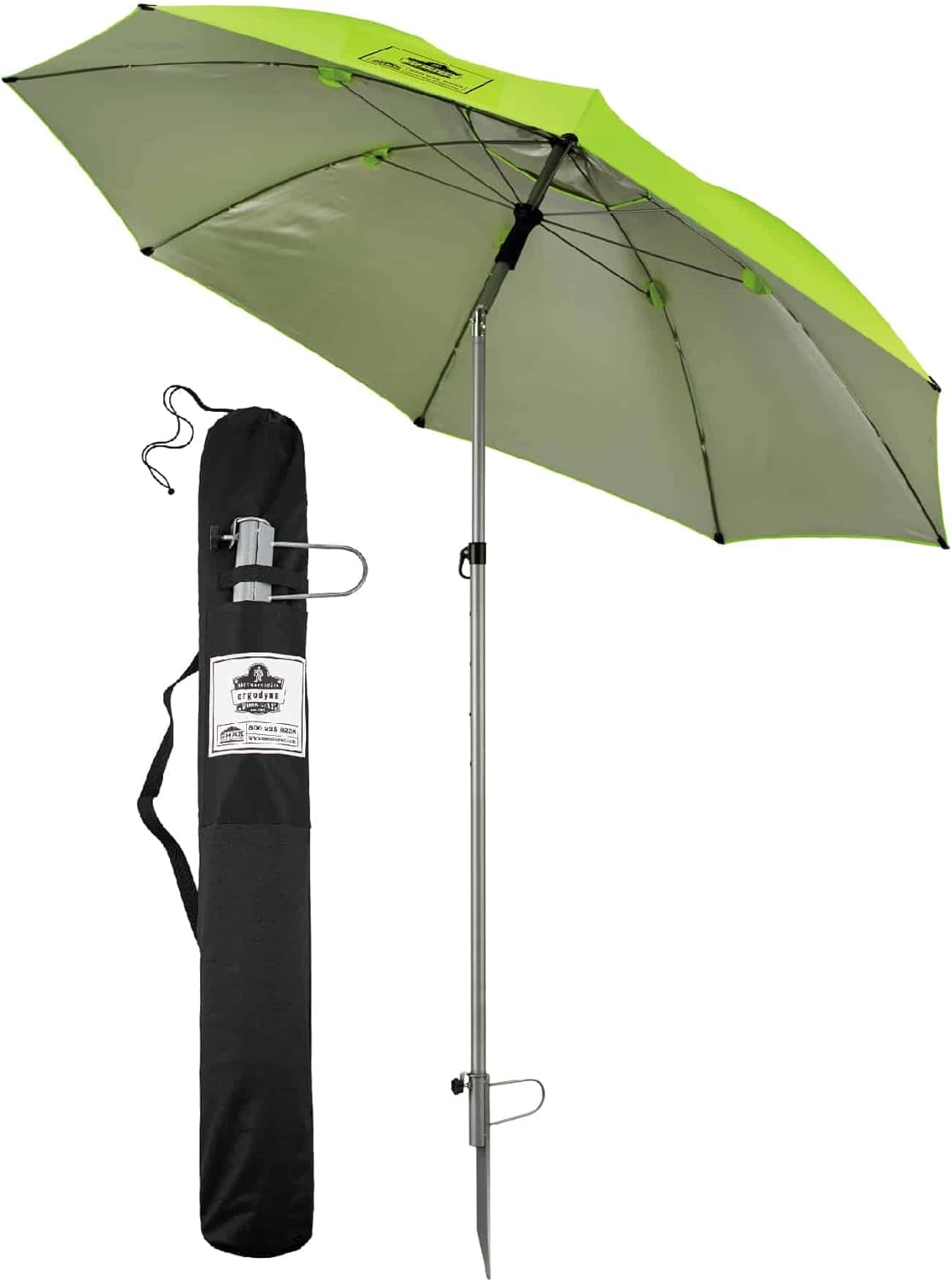 Ergodyne SHAX 6100 Lightweight Industrial Umbrella Lime