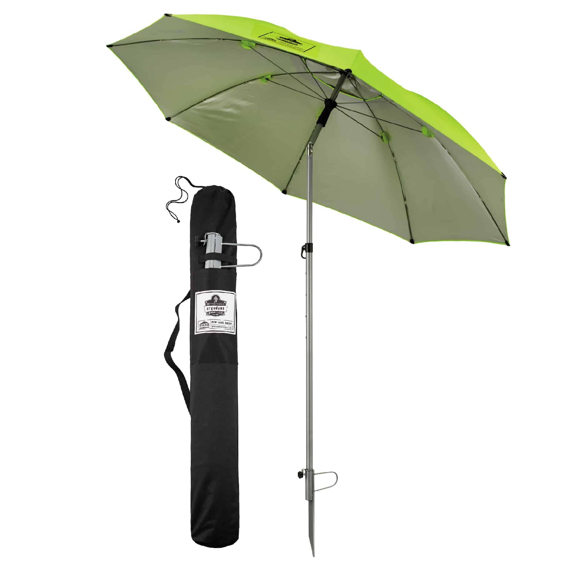 Ergodyne SHAX 6100 Lightweight Industrial Umbrella Lime