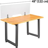 VARIDESK Acrylic Frosted Privacy Panel - Clamp-On Tool-Free