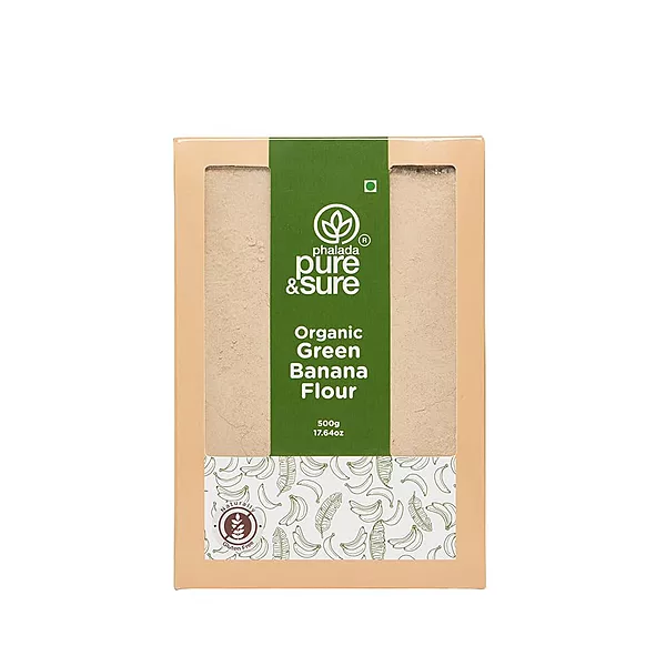 PURE&SURE - ORGANIC GREEN BANANA FLOUR 500GM