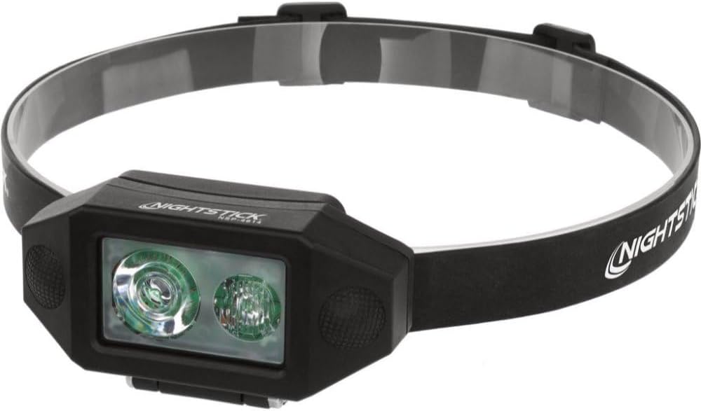Nightstick NSP-4614B Low-Profile Multi-Function Dual-Light Headlamp, Black