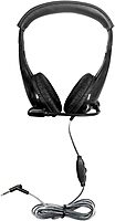 Hamilton Buhl Motiv8 Mid-Sized Headset With Gooseneck Mic And In-line Volume Control - Stereo - Wired - M8BK2