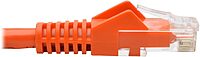 Tripp Lite 15ft Cat6 Gigabit Ethernet Snagless Molded Patch Cable UTP Orange RJ45 M/M 15' (N201-015-OR)