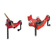 RIDGID Bench Chain Vises Bundle - BC610 Model Holds 1/4-6" Pipe & BC410 Model Holds 1/8-4" Pipe Modern + Top Screw Bench