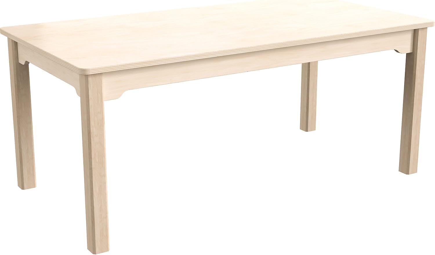 Flash Furniture Bright Beginnings Commercial Rectangular Wooden Preschool Classroom Activity Table