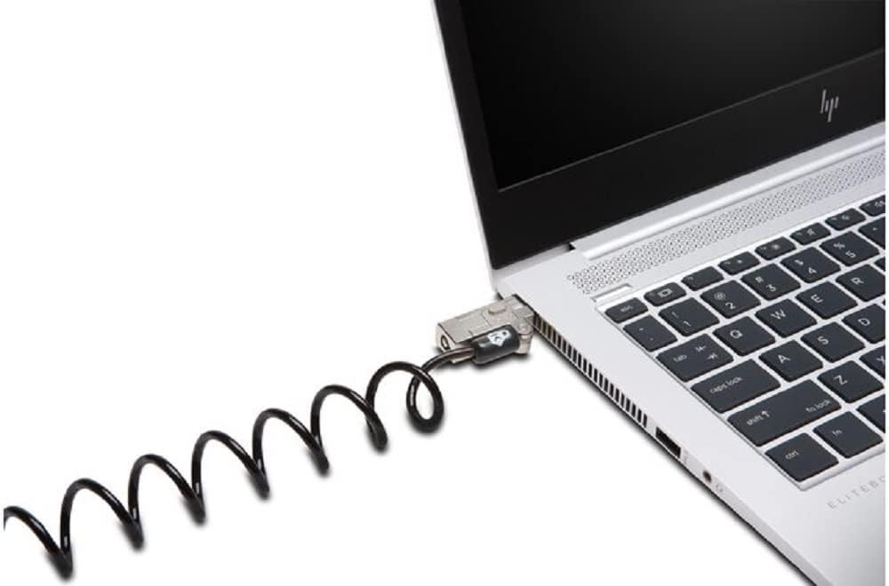Kensington Slim NanoSaver 2.0 Portable Laptop Lock with Key, Self-retracting, Lockable, Flat Thin Profile, Universal Fit