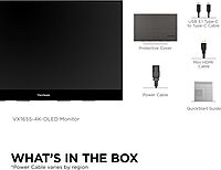 ViewSonic VX1655 15.6 inch Portable Monitor USB-C Mini-HDMI