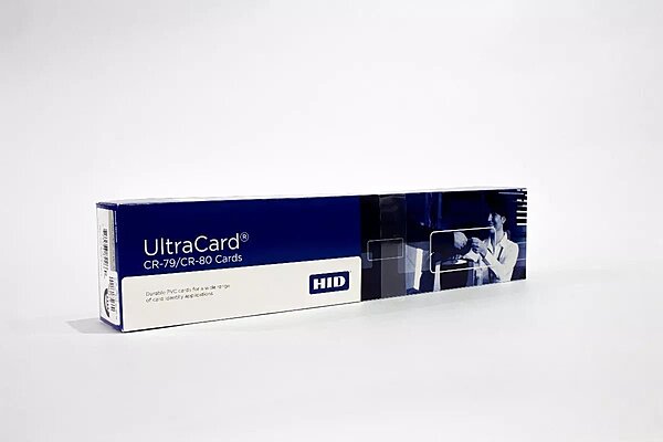Fargo UltraCard CR-80 Blank PVC Card Stock, White, 3.37in x 2.12in, Pack Of 500