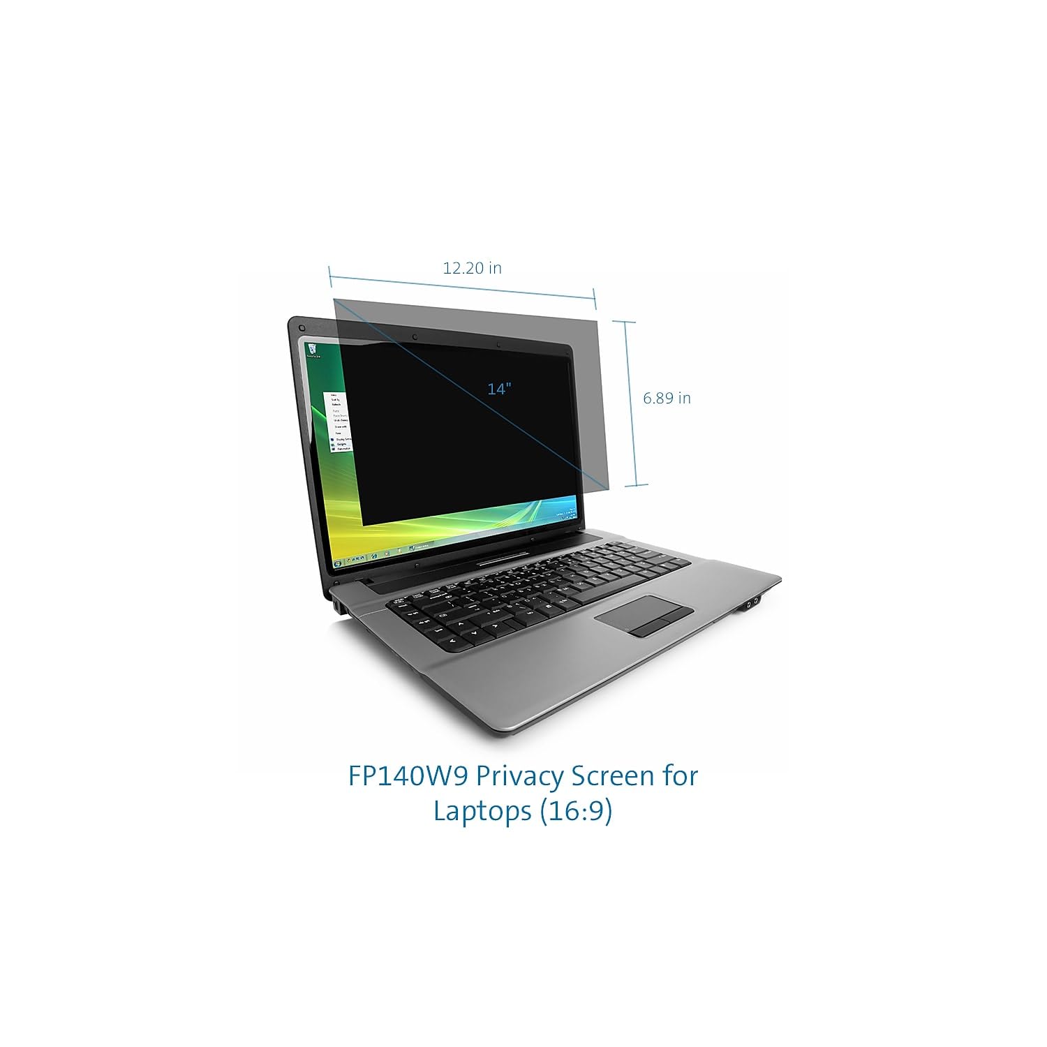 Kensington 14 inch Laptop Privacy Screen Laptop, 16:9 Laptop Screen Privacy Filter, Anti-Glare, Blue Ray Reduction