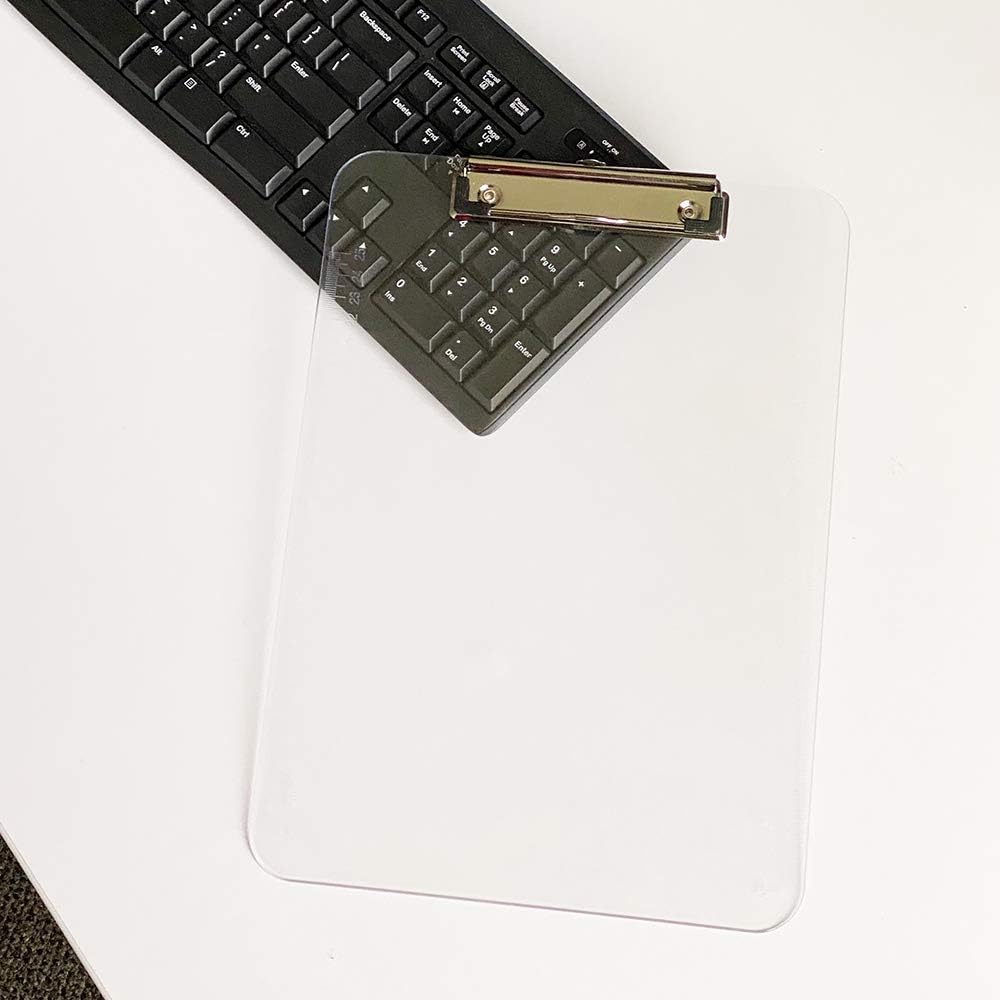 JAM PAPER Plastic Clipboards with Low-Profile Metal Clip - Letter Size