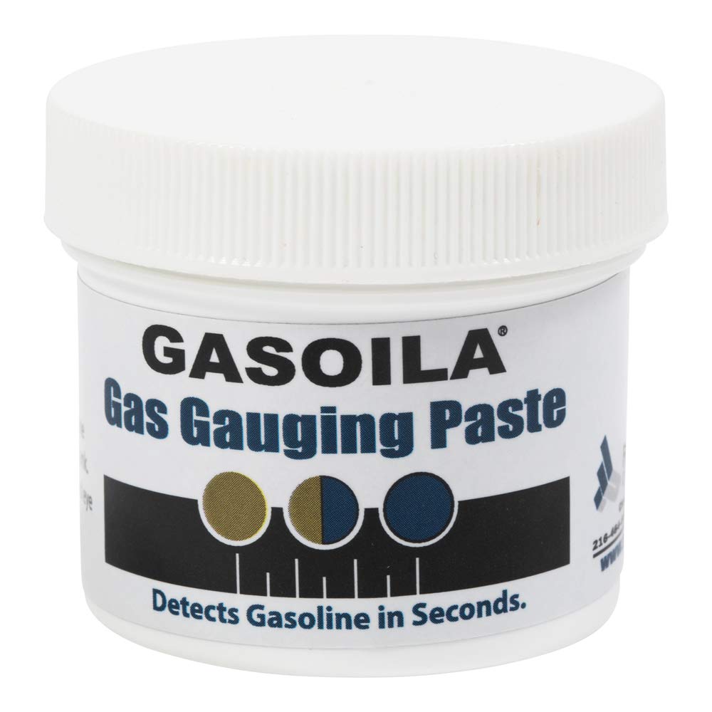 Gasoila Gas Gauging Paste, 2.5 oz Jar - Instantly Detects Water in Gasoline, Diesel, Kerosene, Crude and Refined Oils