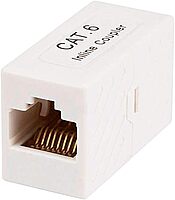 Monoprice Cat6 RJ45 Modular Inline Coupler, White