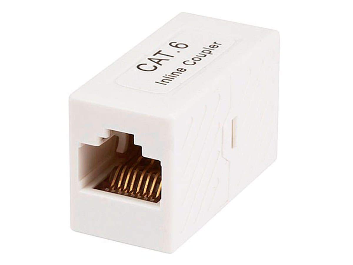Monoprice Cat6 RJ45 Modular Inline Coupler, White