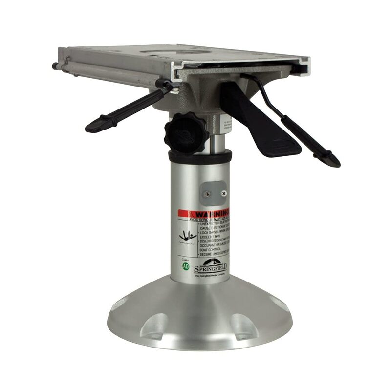 Springfield Marine 1250250-L1 Mainstay Short 2-3/8" Air-Powered Pedestal - 12.5"-15.5", Slide & Swivel