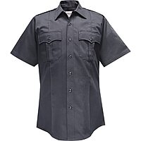 FLYING CROSS Duro Poplin Short Sleeve Shirt w/ Sewn-In Creases