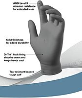 MECHANIX WEAR Nickelback 6 Mil Nitrile Disposable Gloves with Sweat-Absorbing Liner