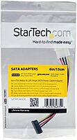 StarTech.com 6in LP4 (4-pin Molex) to SATA Power Cable Adapter