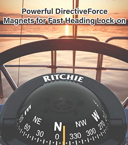 S-53 Ritchie Navigation Explorer Compass 2 3/4-Inch Dial with Surface Mount, Black