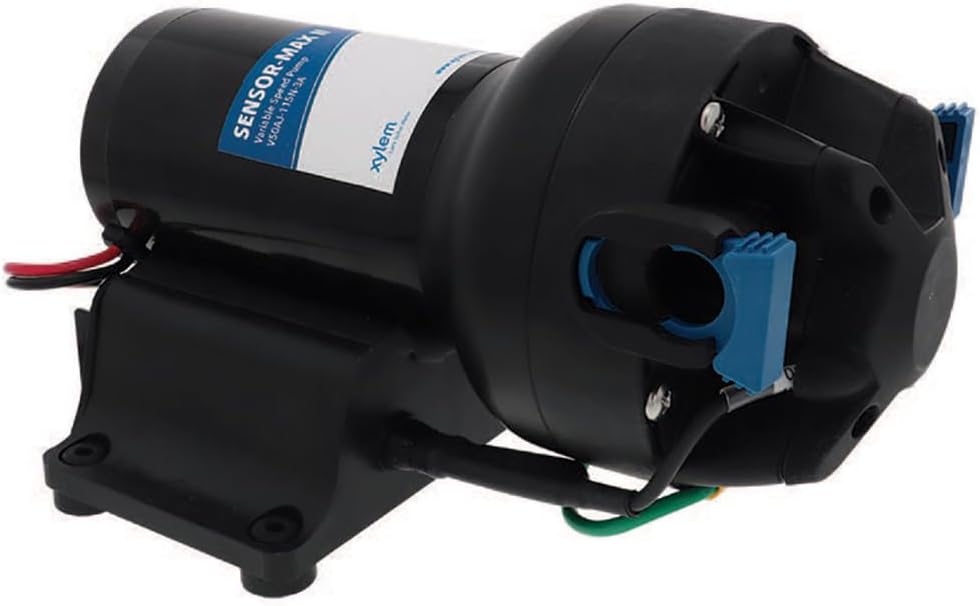 Jabsco V50AJ-115N-3A, Sensor-Max II Variable Speed Freshwater Pump, 12V 5GPM 40PSI