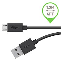 Belkin MIXIT Micro USB Cable for Samsung Phones (Black, 4 Feet) Black 4-Foot Classic Cable