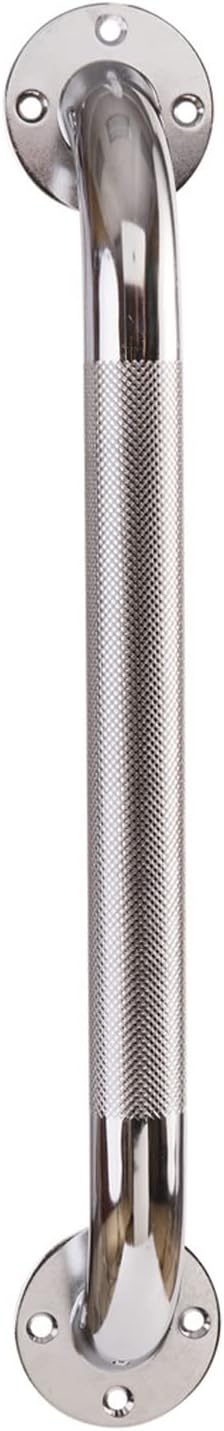 DMI Textured Grab Bar for Bathroom, Chrome-Plated Knurled Steel