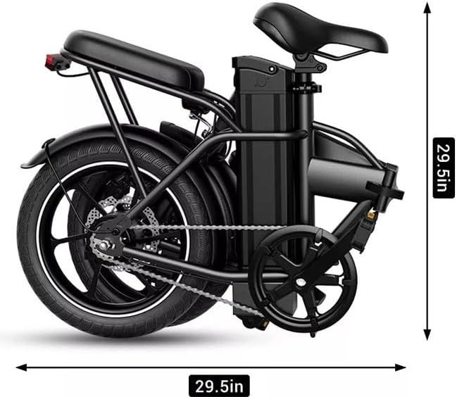 WINDHORSE Folding Electric Bike with 350W High Speed Motor|W2A black| 36V 8AH Battery| 40 KM/H Speed| 35 KM