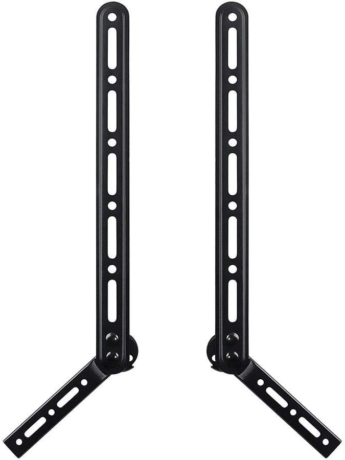 Monoprice Universal Soundbar Bracket with Adjustable Arms, Fits Displays 23in to 65in, Soundbars Up to 33lbs, Black, 139489