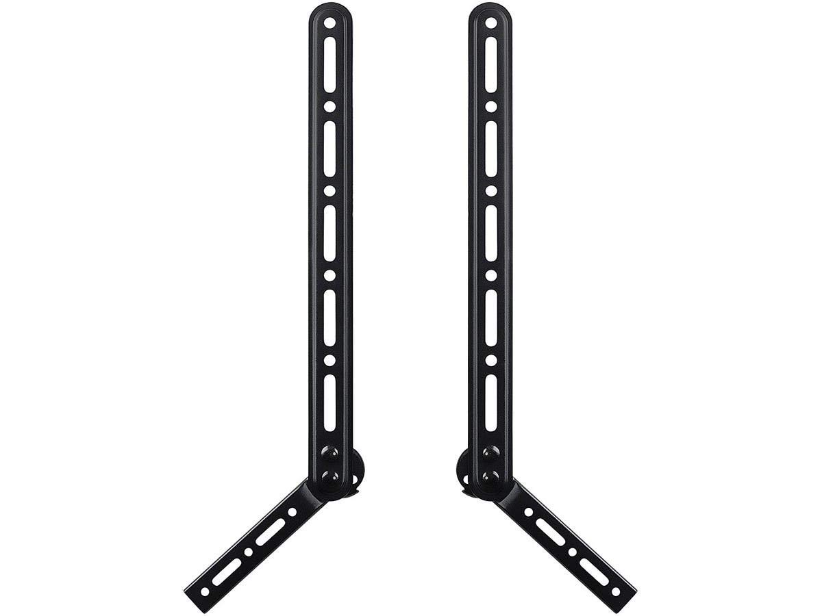 Monoprice Universal Soundbar Bracket with Adjustable Arms, Fits Displays 23in to 65in, Soundbars Up to 33lbs, Black, 139489