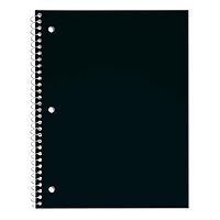 Just Basics® Poly Spiral Notebook, 8" x 10-1/2", 1 Subject, College Ruled, 70 Sheets, Assorted, Pack Of 6