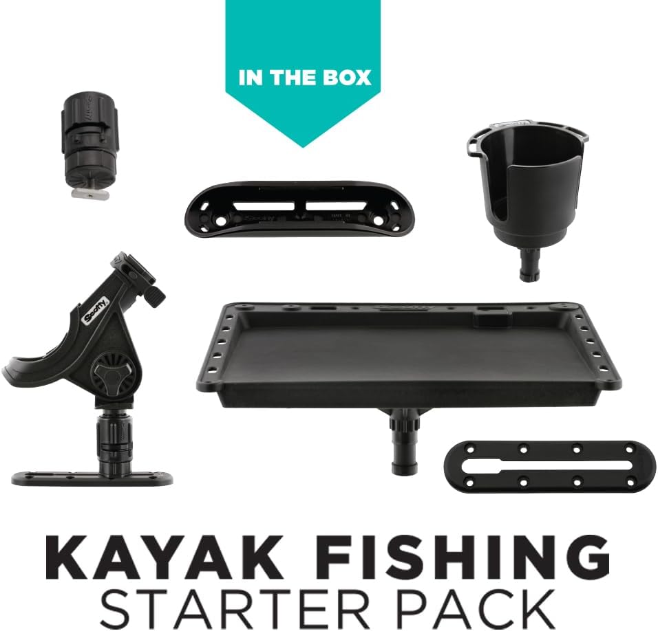 Scotty #111 Kayak Fishing Starter Pack, Multi, One Size , Black