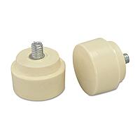 NUPLA 15156 Replaceable Tip For Nupla Quick-Change Hammers, 1 1/2in, Medium Hard, Cream