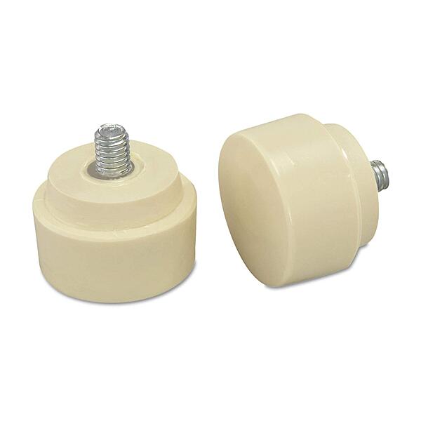 NUPLA 15156 Replaceable Tip For Nupla Quick-Change Hammers, 1 1/2in, Medium Hard, Cream