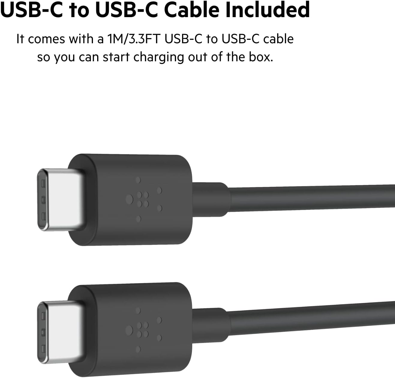 Belkin 37W Dual Port Fast Car Charger with 3.3ft USB-C Cable Included, USB-C 25W PPS Port and USB-A 12W Port for Galaxy S23
