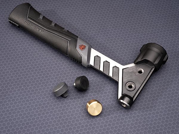 Real Avid Armorer's Master Hammer - 20 Ounce 9-1/2" Hammer with Changing Heads Including Soft Blow, Steel