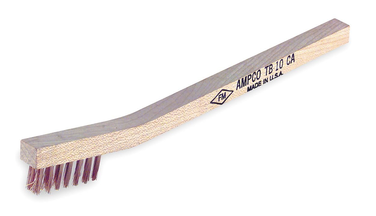 Ampco Safety Tools TB-10 Brush with Scratch ToothBrush with Style, Non-Sparking, Non-Magnetic, Corrosion Resistant