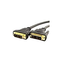 UNC Group - DVI cable - single link - DVI-D (M) to DVI-D (M) - 6 ft - thumbscrews - black