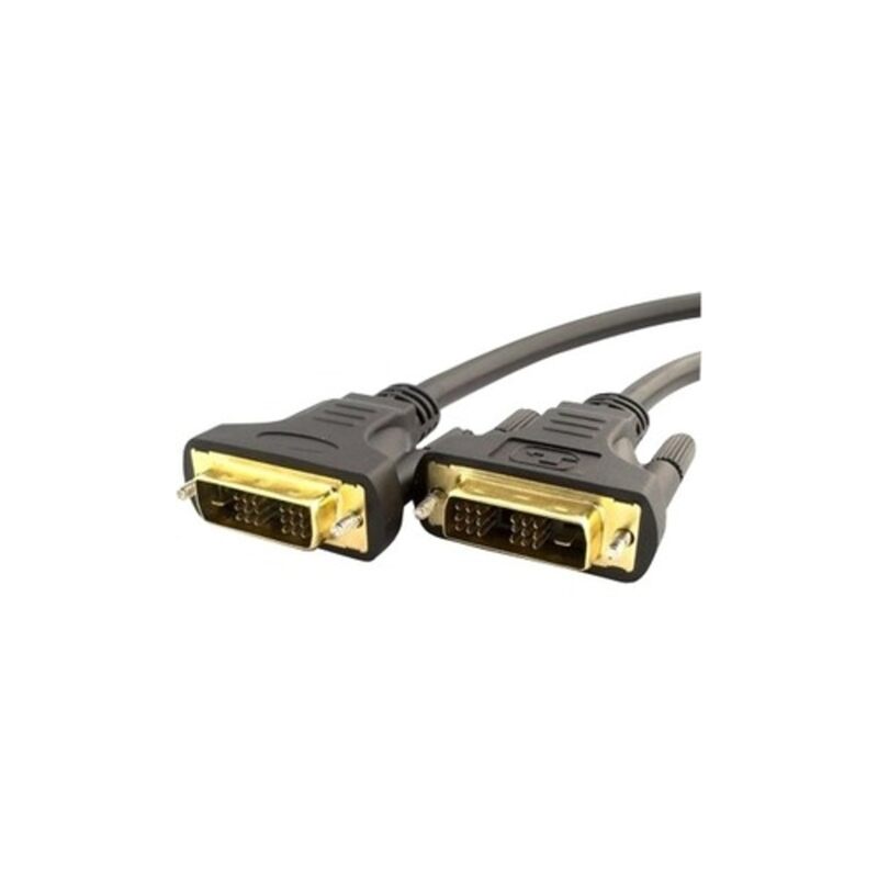 UNC Group - DVI cable - single link - DVI-D (M) to DVI-D (M) - 6 ft - thumbscrews - black