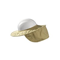OccuNomix Khaki Hard Hat Shade Neck Protector - Fits Full Brim