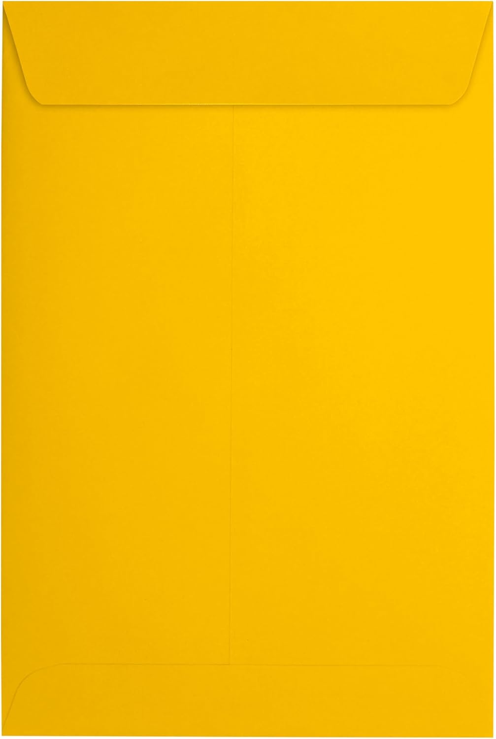 LUX Open-End Envelopes, 6in x 9in, Peel & Press Closure, Sunflower Yellow, Pack Of 50