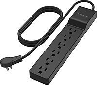 Belkin 6-Outlet Surge Protector Power Strip with 6 ft Heavy-Duty Cord