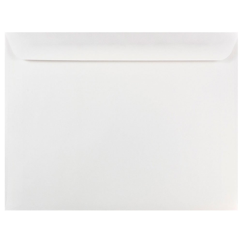 JAM PAPER Booklet Envelopes With Gummed Closure - White