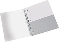 Office Depot® Brand Stellar Poly Notebook, 8 1/2" x 11", 3 Subject, College Ruled, 300 Pages (150 Sheets), White