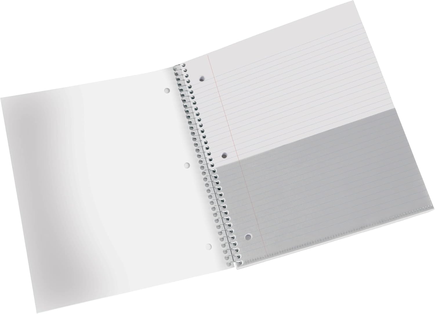 Office Depot® Brand Stellar Poly Notebook, 8 1/2" x 11", 3 Subject, College Ruled, 300 Pages (150 Sheets), White