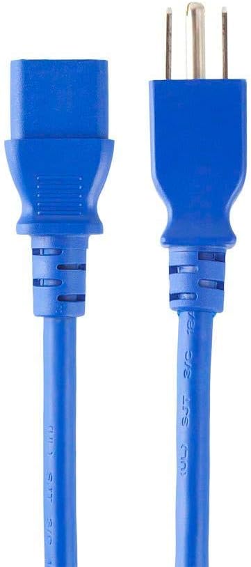 Monoprice Power Cord - NEMA 5-15P to IEC 60320 C13, 18AWG, 10A/1250W, 125V, 3-Prong
