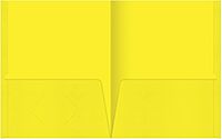 Office Depot® Brand 2-Pocket Folders Without Fasteners, Yellow, Pack of 25